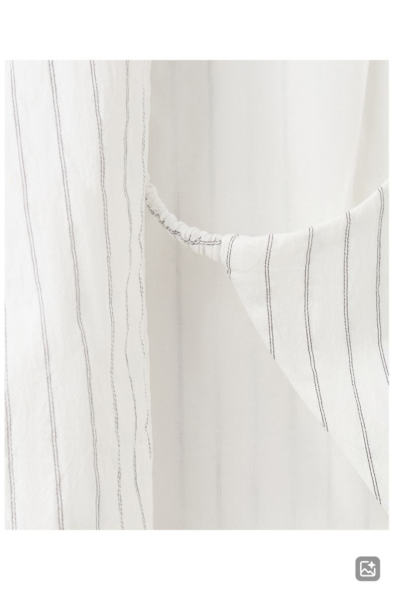 Striped Gilet with Tie Detail, Alternate, color, OFF WHITE