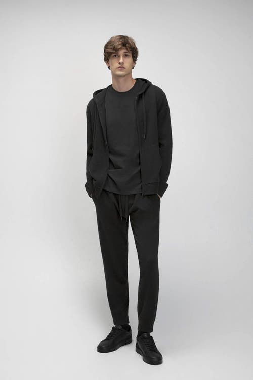 Naked Cashmere Jake Zip-up Cashmere Hoodie In Black