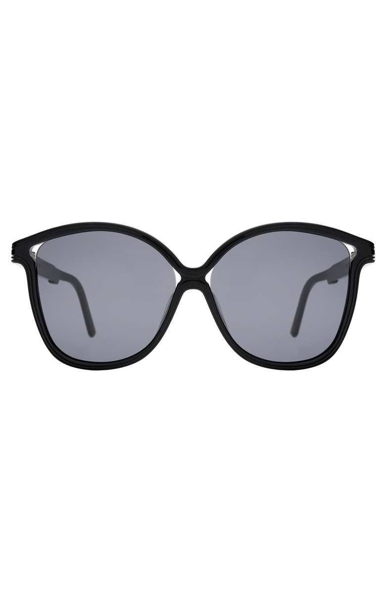 Illesteva Nancy Sunglasses, Main, color, Black / Grey