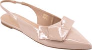 SHUSHOP Audrey Pointed Toe Slingback Flat