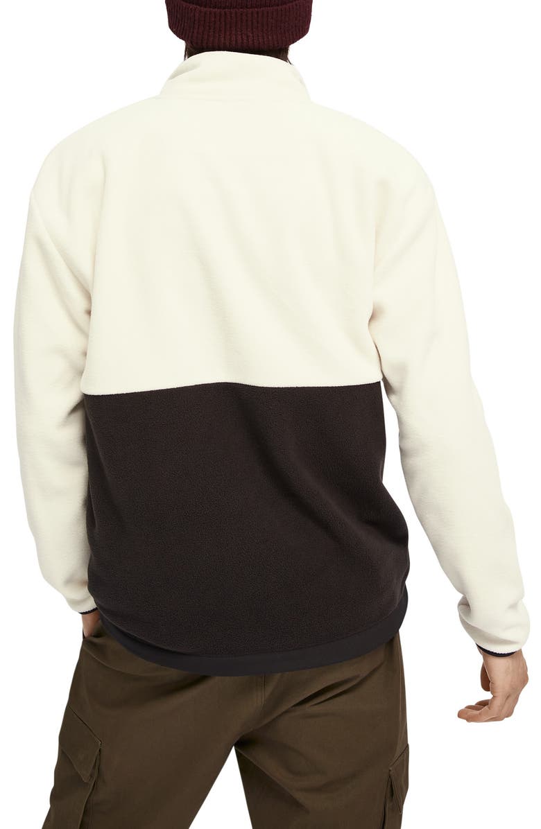 Scotch & Soda Half Zip Fleece Pullover, Alternate, color,