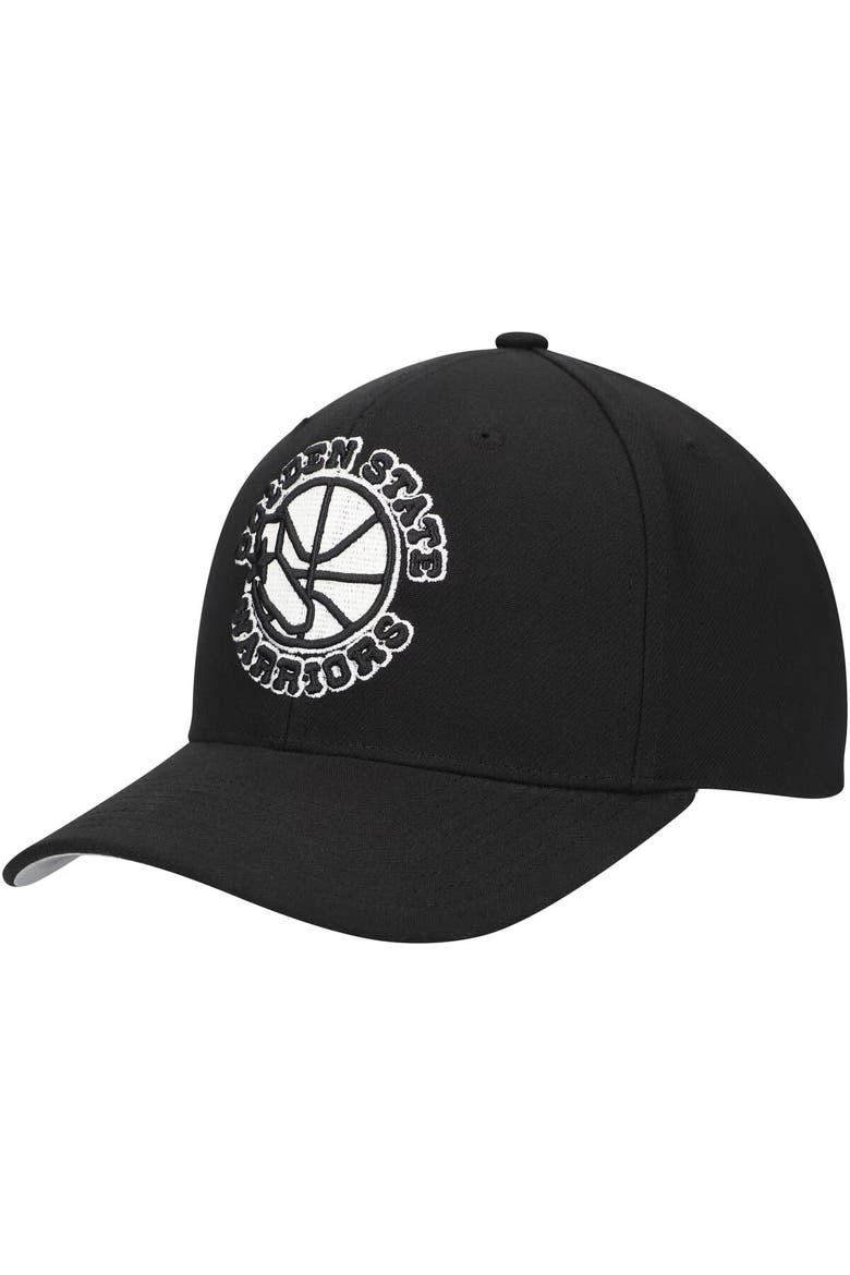 Men's Mitchell & Ness Black Golden State Warriors Panda Adjustable Hat, Alternate, color, Black