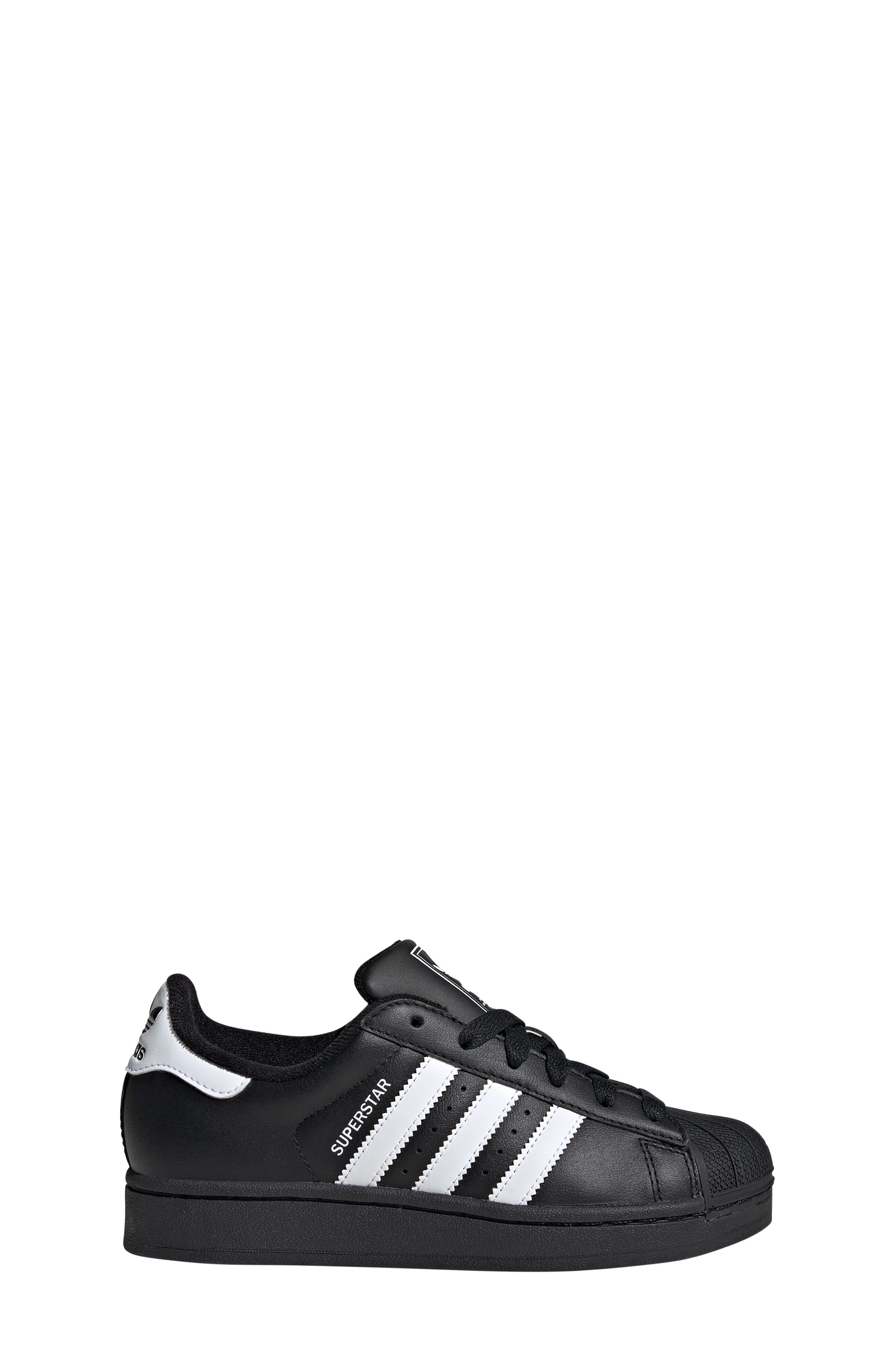adidas Kids' Superstar Sneaker, Alternate, color, Black/ White Superstar Logo