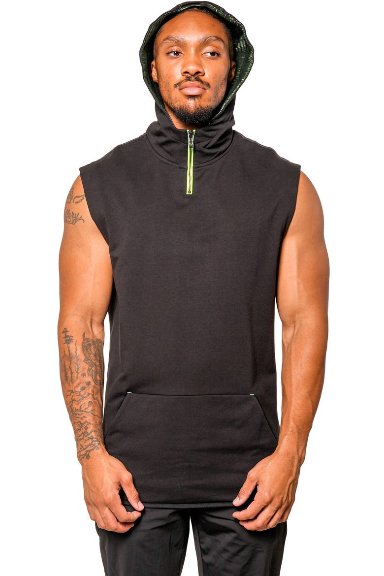 Hooded Golf Vest, Alternate, color, DARK GREY