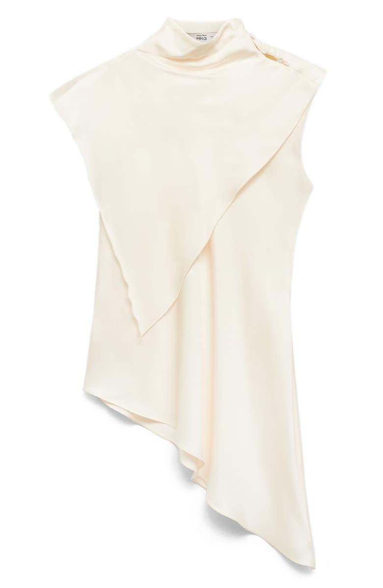 MANGO Asymmetric Satin Top, Alternate, color,