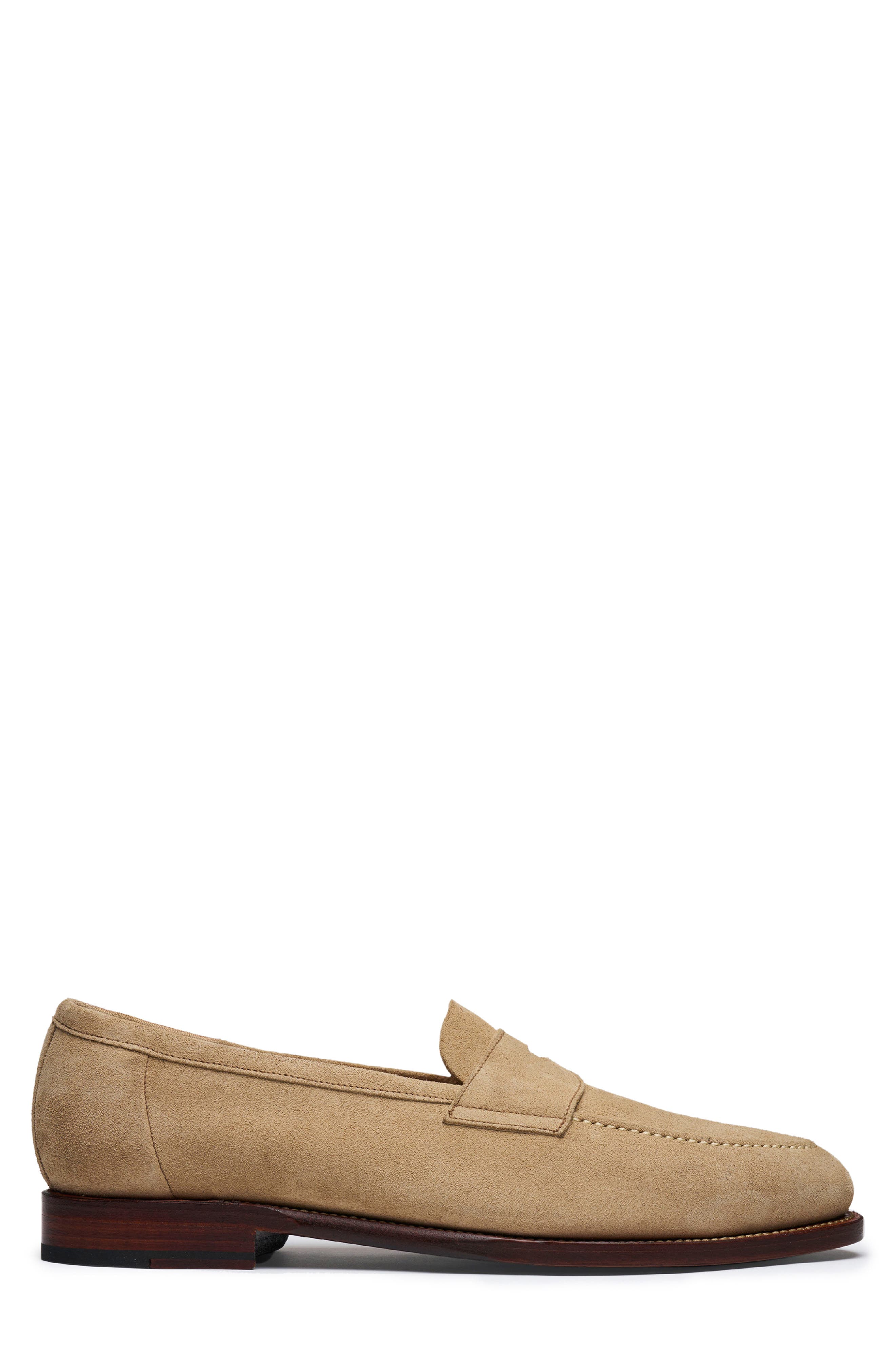 MORJAS The Penny Loafer, Alternate, color, Sand Suede