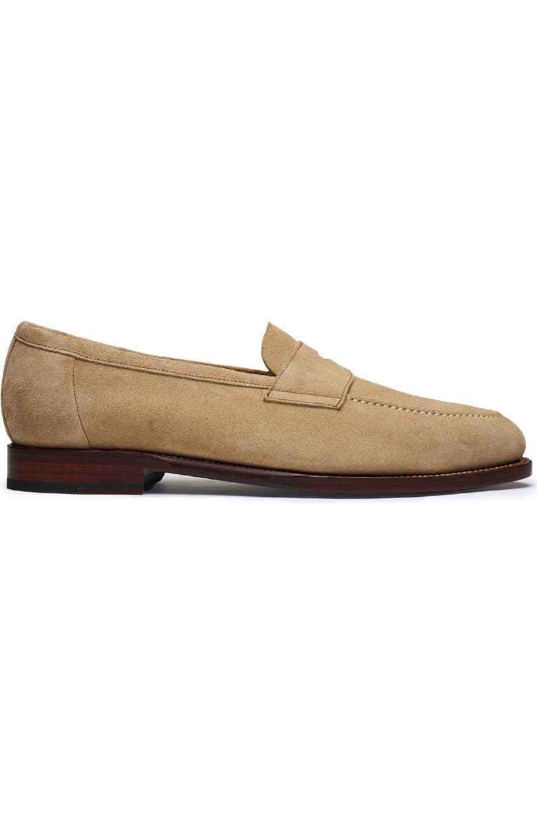 MORJAS The Penny Loafer, Alternate, color, Sand Suede