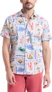 Robert Graham Isla Vista Short Sleeve Seersucker Button-Up Shirt