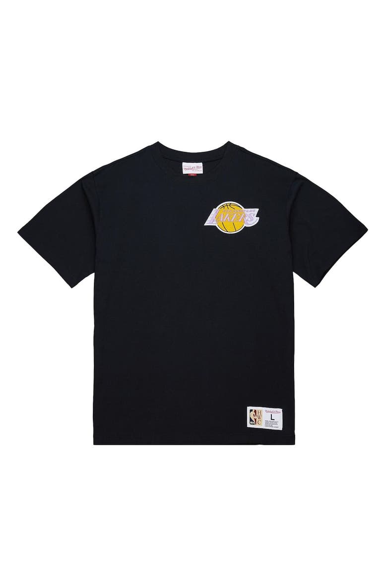 Men's Mitchell & Ness Shaquille O'Neal Black Los Angeles Lakers Hardwood Classics NBA Legends T-Shirt, Alternate, color, Black
