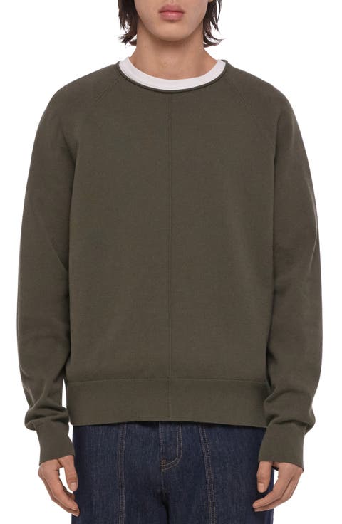 Pintuck Crewneck Sweater