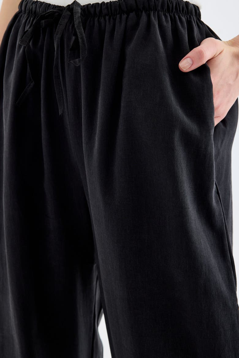 Novelle Modal Balloon Pants, Alternate, color, Black