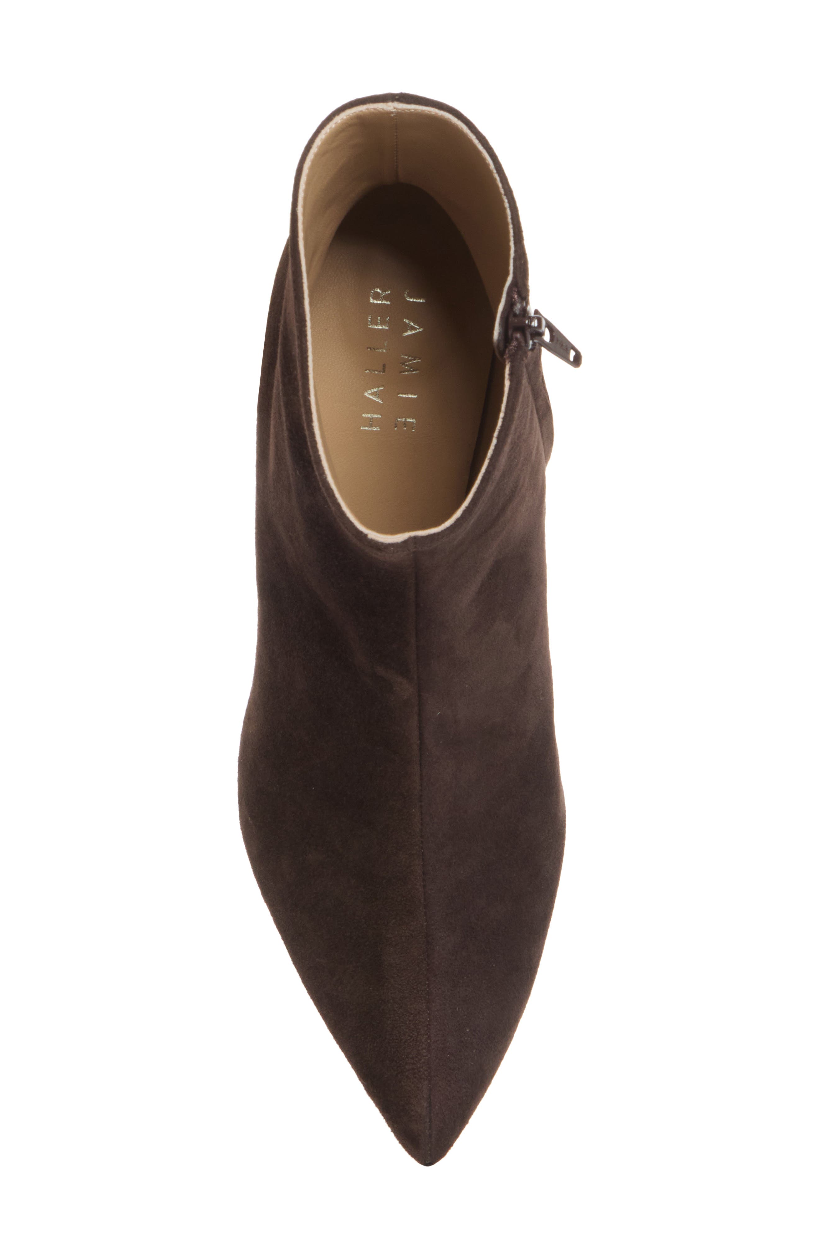 The Seamed Stiletto Leather Bootie, Alternate, color, DEEP ESPRESSO
