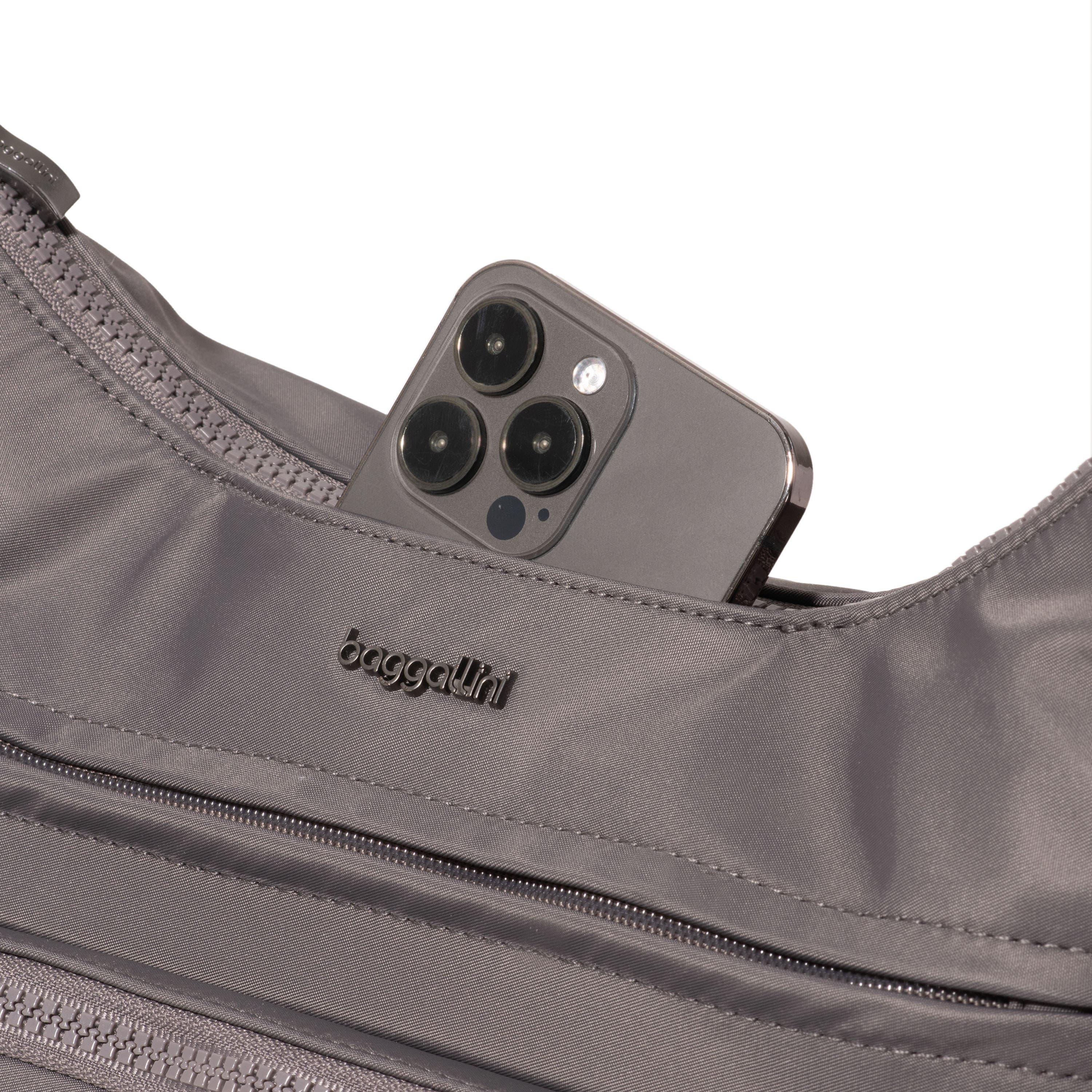 BAGGALLINI Nolita Convertible Hobo, Alternate, color, Smoke Twill