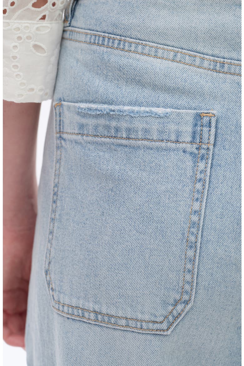 Utility Super High Waist Crop Barrel Jeans, Alternate, color, LIGHT BLUE