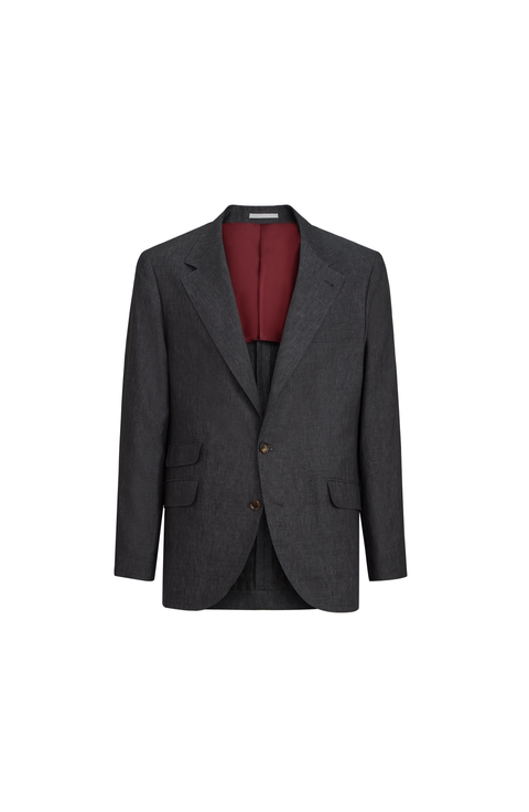 Linen deconstructed blazer