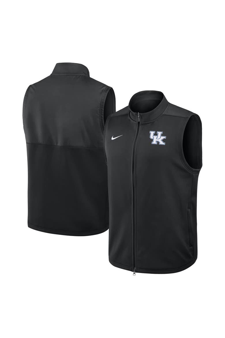 Men's Nike Black Kentucky Wildcats Primetime Victory Performance Full-Zip Vest, Alternate, color, Black