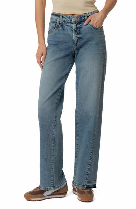 Kelly Released Hem High Waist Kick Flare Jeans