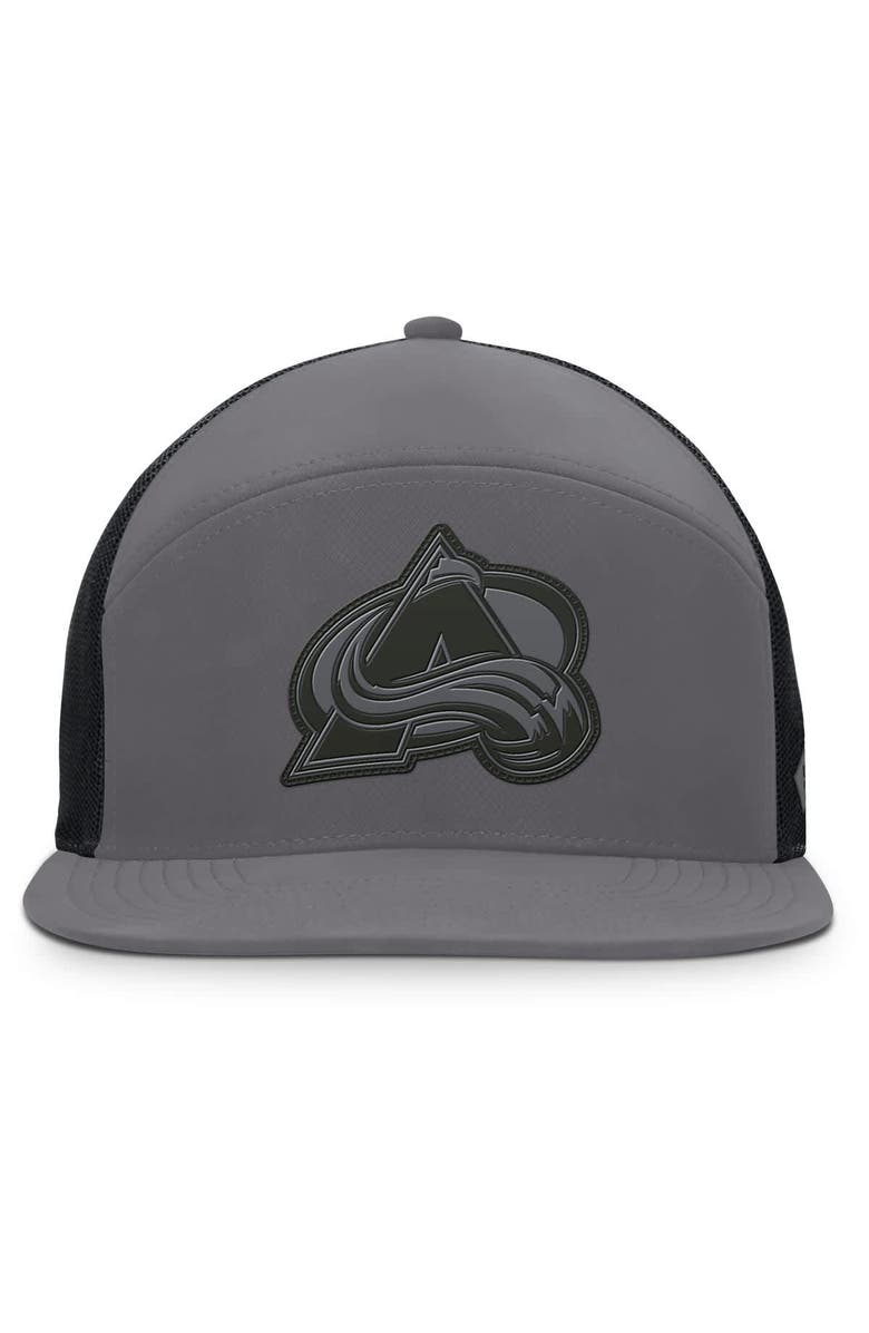 FANATICS Men's Fanatics Charcoal Colorado Avalanche Fairweather Adjustable Hat, Alternate, color, 