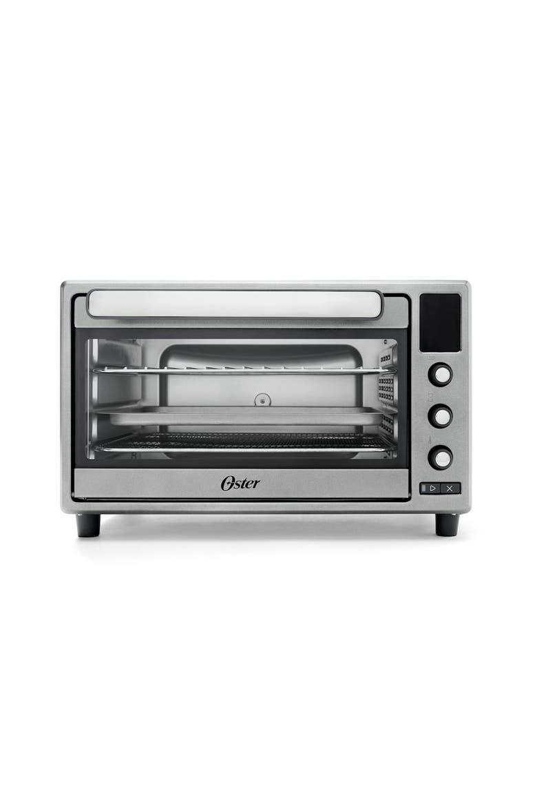 10 Function Digital Display Air Fryer and Countertop Toaster Oven, Main, color, Silver