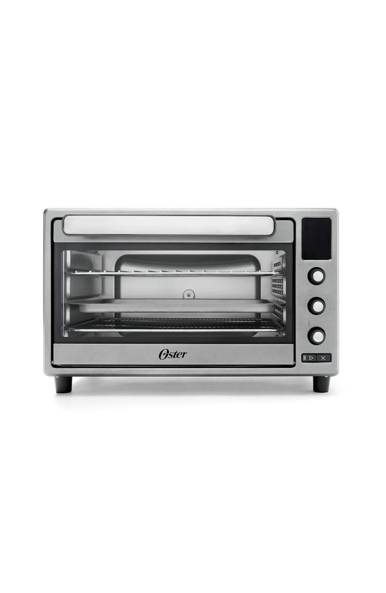 OSTER 10 Function Digital Display Air Fryer and Countertop Toaster Oven, Main, color, Silver