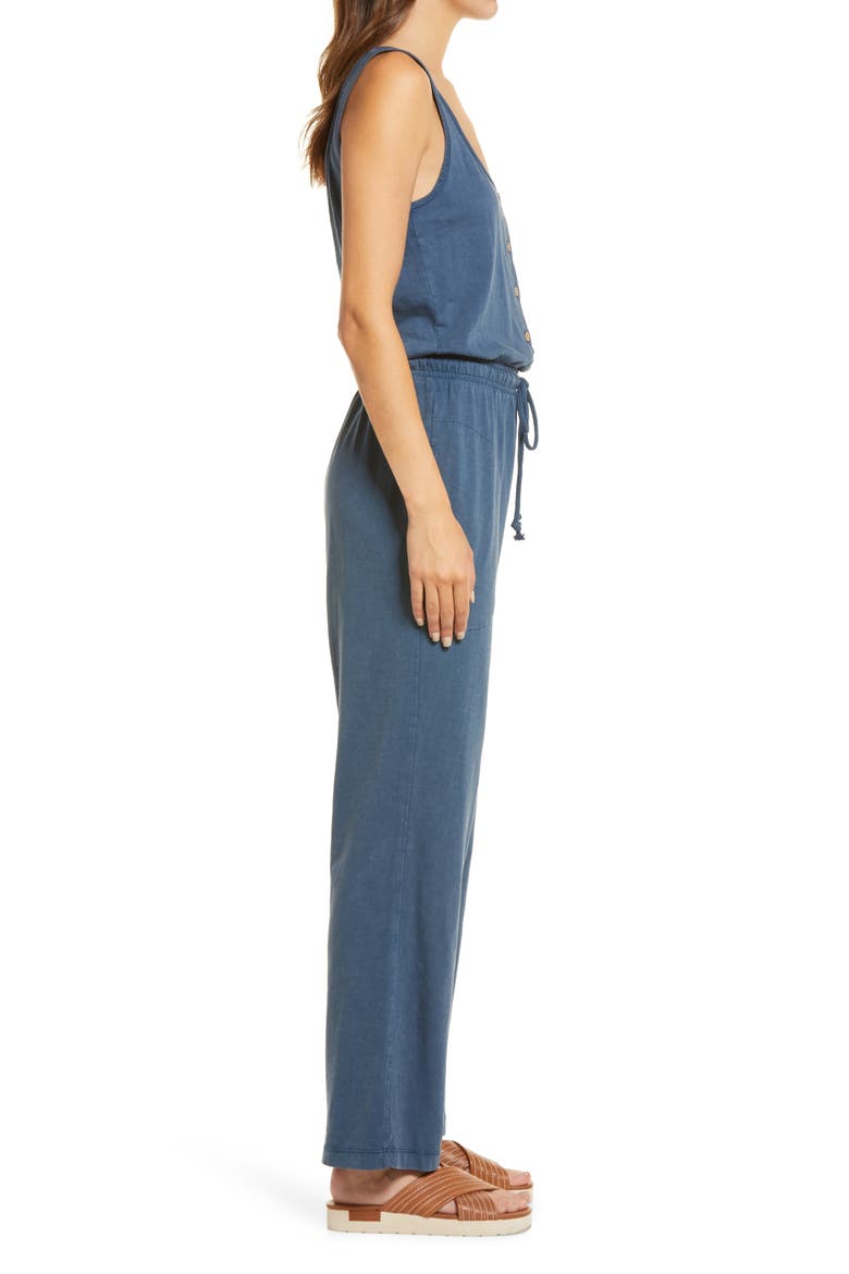 Terra Organic Cotton Jumpsuit, Alternate, color, MAJOLICA BLUE