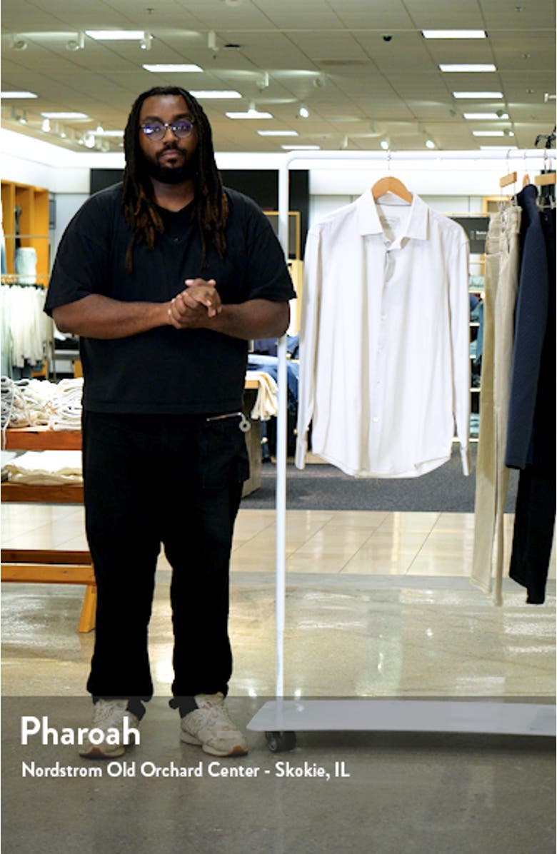 James OoohCotton<sup>®</sup> Mini Check Print Button-Up Shirt, sales video thumbnail