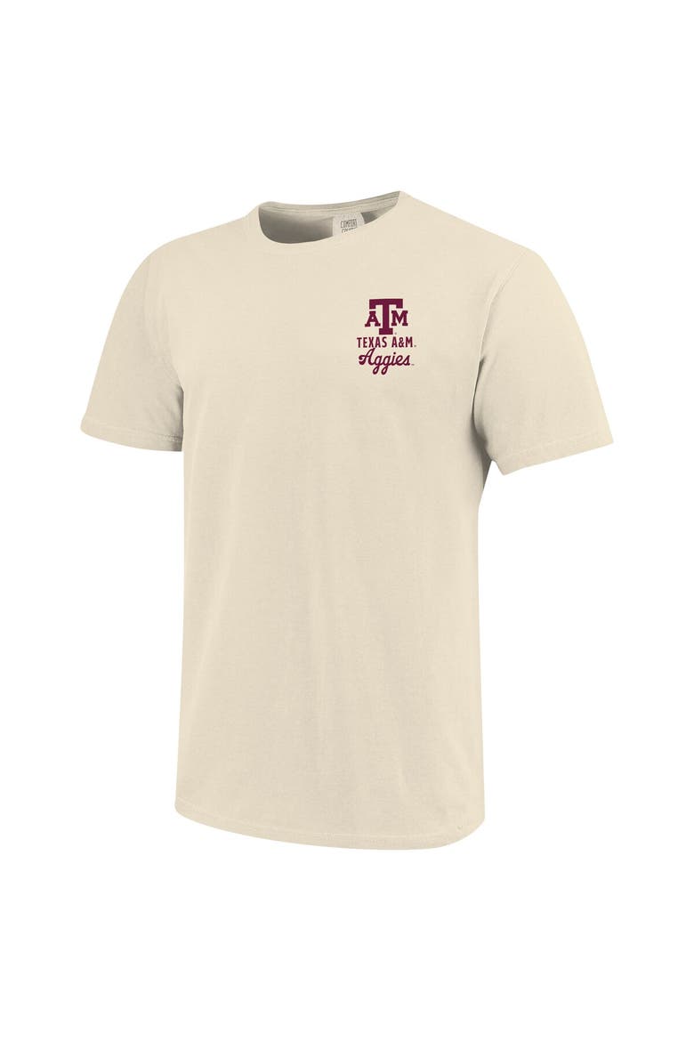 Men's Cream Texas A&M Aggies Comfort Colors Mascot Overlay T-Shirt, Alternate, color, Cream