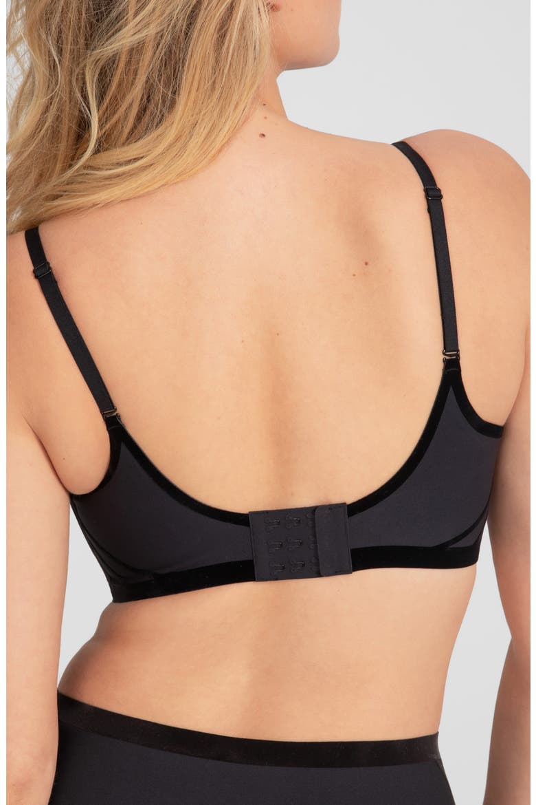 Silhouette Wireless Bra, Alternate, color, VAMP