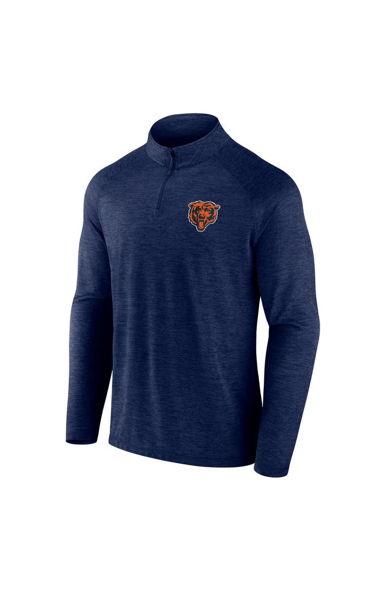 FANATICS Men's Fanatics Navy Chicago Bears Head-to-Head Raglan Quarter-Zip Jacket, Alternate, color, Navy