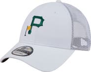 New Era Men's New Era  White Pittsburgh Pirates Flag 9FORTY Trucker Adjustable Hat