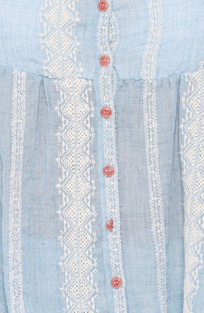 Petal & Pup Mila Embroidered Tank & Wide Leg Pants Set, Alternate, color, Light Blue