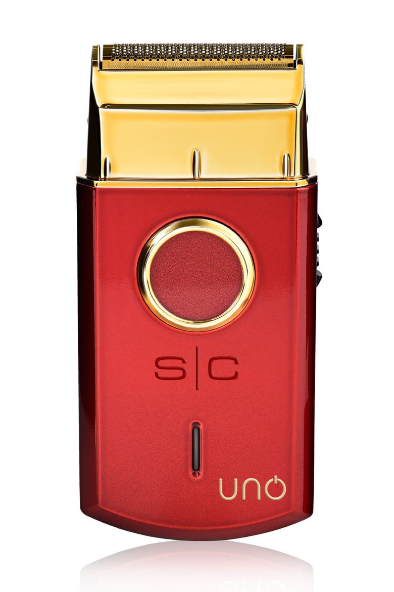 Uno Compact Cordless Single Foil Shaver, Main, color, Red