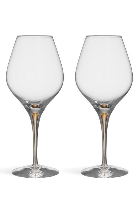 Intermezzo Gold Aroma Set of 2 Red Wine Glasses