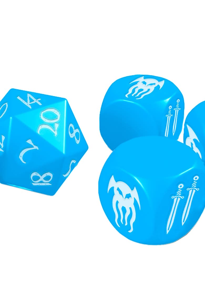 Atlantean Crystal Dice Pack, 6 Dice, Alternate, color, Multicolored