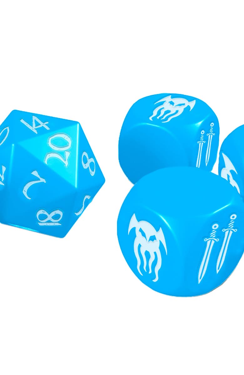 Cohors Cthulhu RPG Atlantean Crystal Dice Pack, 6 Dice, Alternate, color, Multicolored