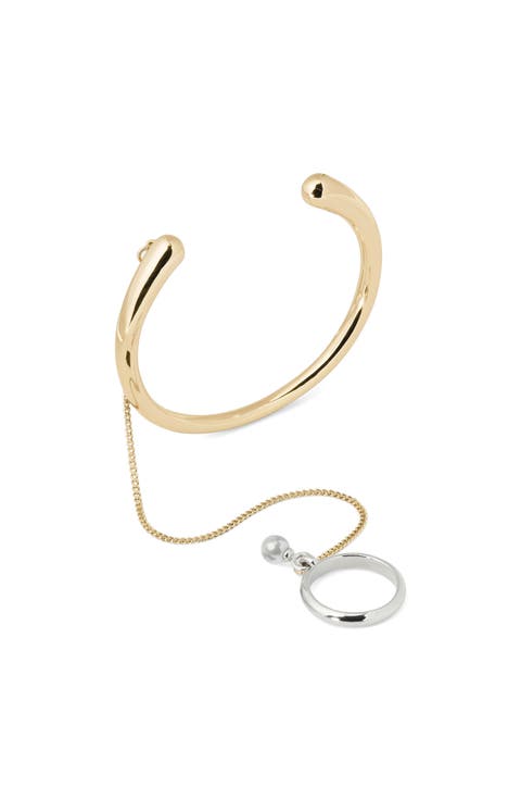 chain reaction ring chain & cuff set