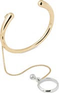 Kate Spade New York chain reaction ring chain & cuff set