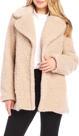 Karen Kane Faux Shearling Coat Nordstrom