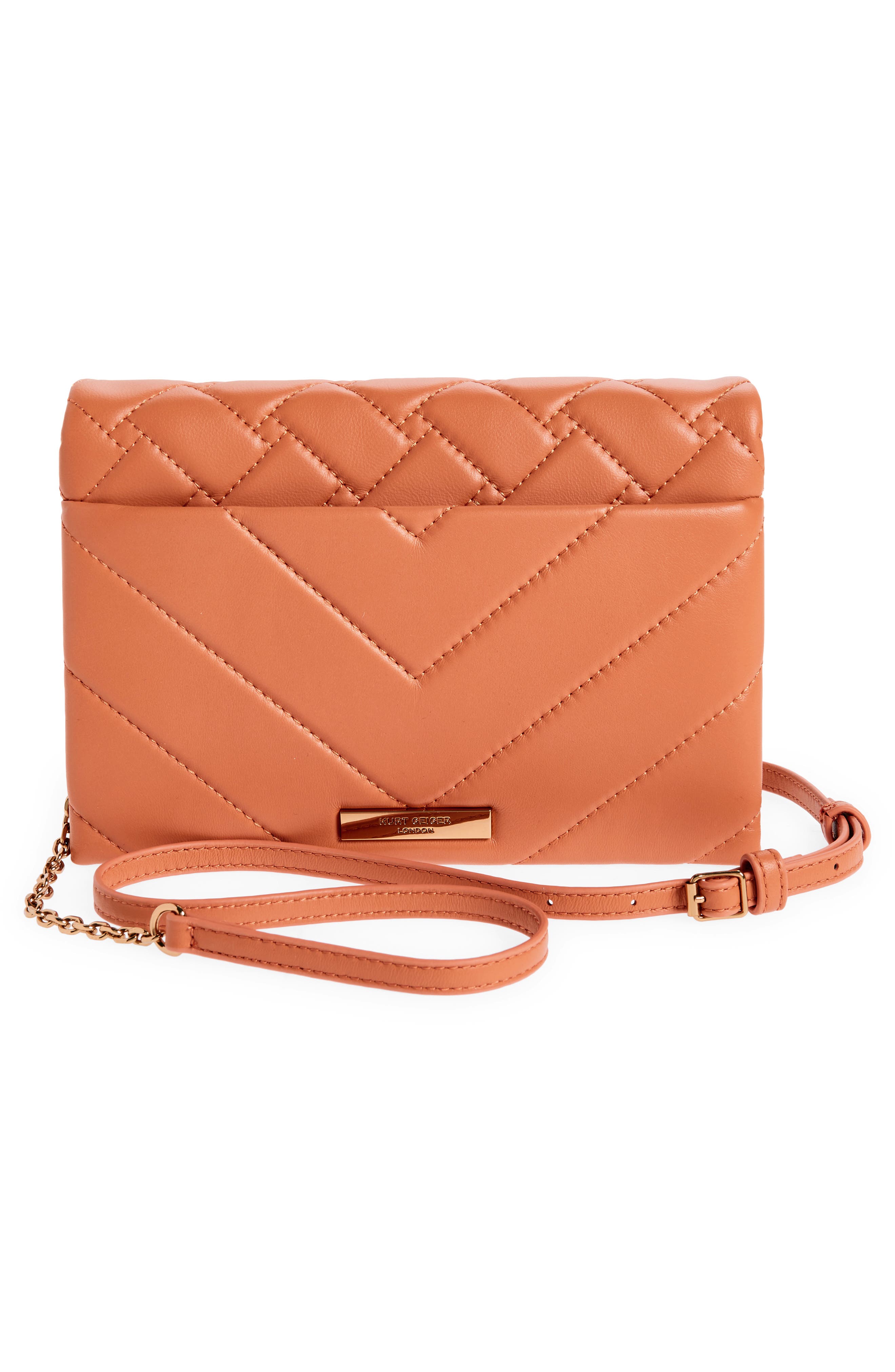 Kurt Geiger London Kensington Duet Quilted Crossbody Bag, Alternate, color, 