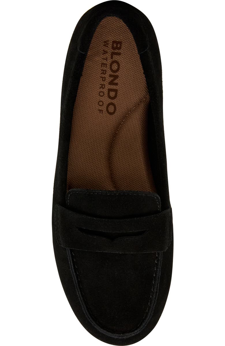 Blondo Felisha Waterproof Loafer, Alternate, color, Black Suede