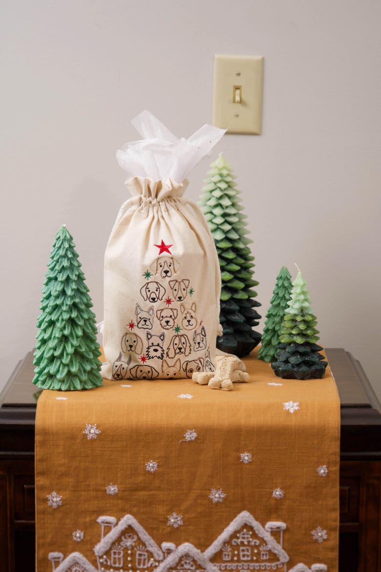 Dog Tree Gift Bag, Alternate, color, Off-White