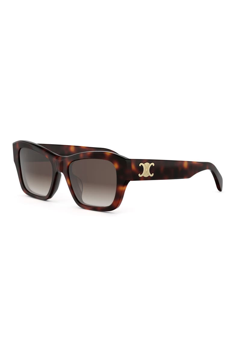 Triomphe 54mm Butterfly Sunglasses, Alternate, color, DARK HAVANA / GRADIENT BROWN