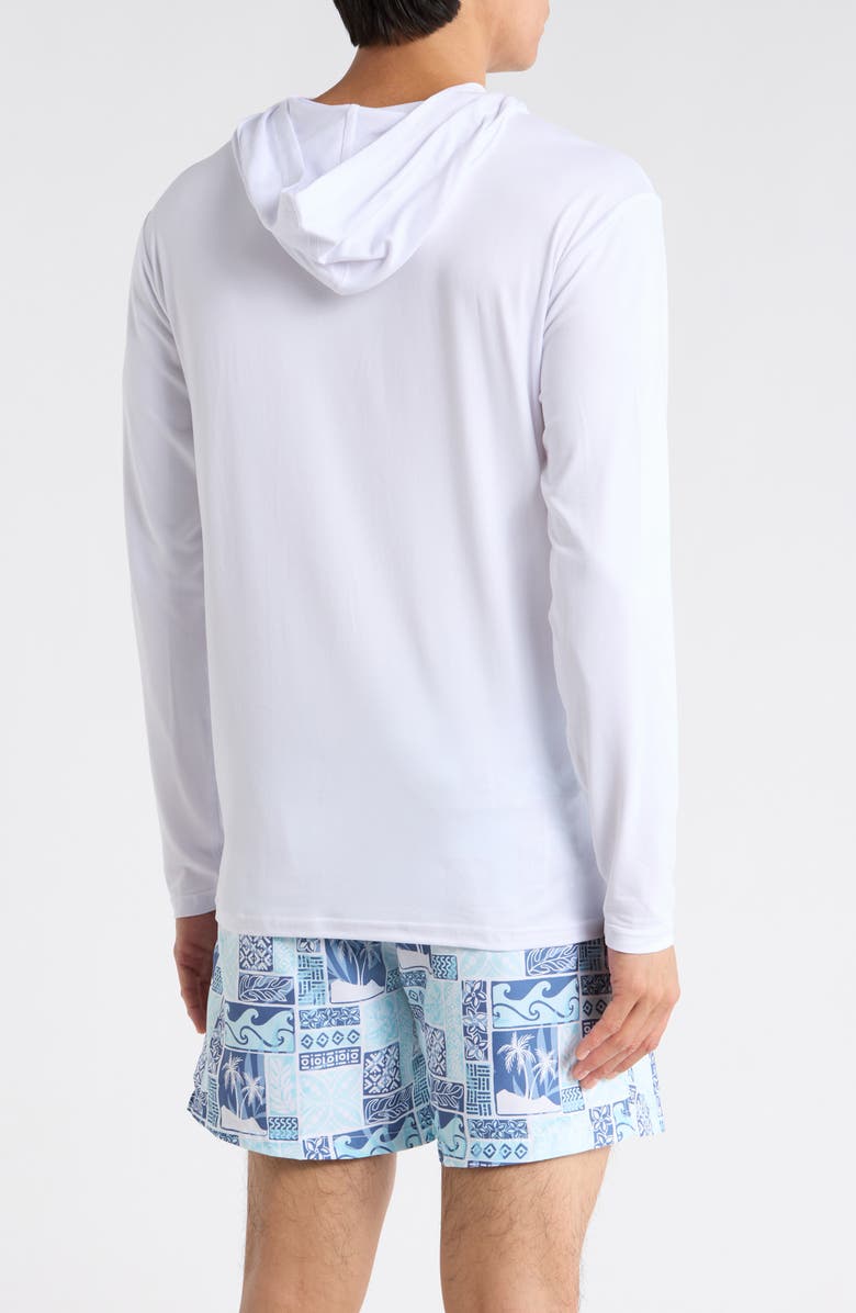 Vintage Summer UPF 50+ Long Sleeve Hooded Sunshirt, Alternate, color, White