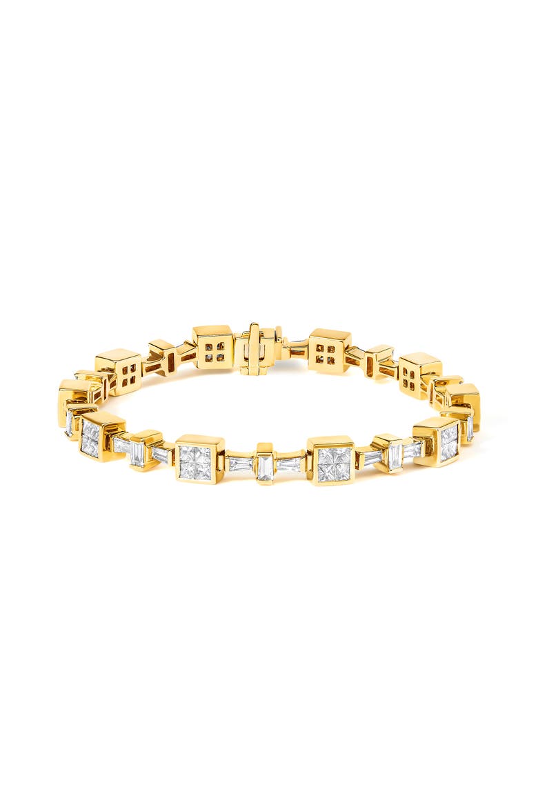 14K Yellow Gold 6 3/4 Cttw Diamond Tennis Bracelet, Main, color, Yellow Gold