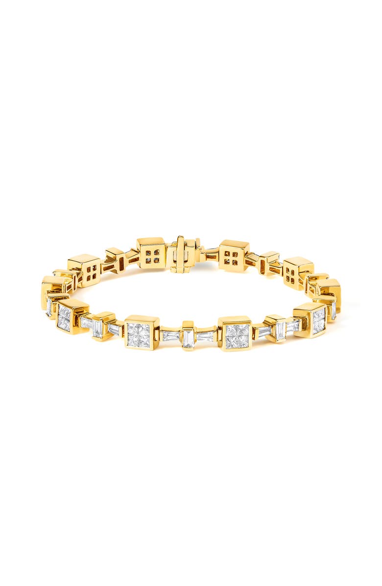 Haus of Brilliance 14K Yellow Gold 6 3/4 Cttw Diamond Tennis Bracelet, Main, color, Yellow Gold
