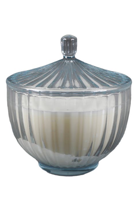 Ribbed Glass Apothecary Candle