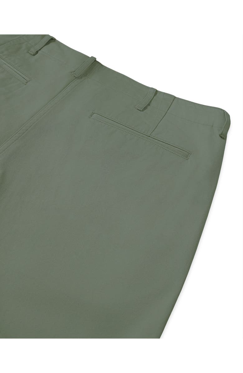 Fortela Officer Cotton Satin Chino Trousers, Alternate, color, Green
