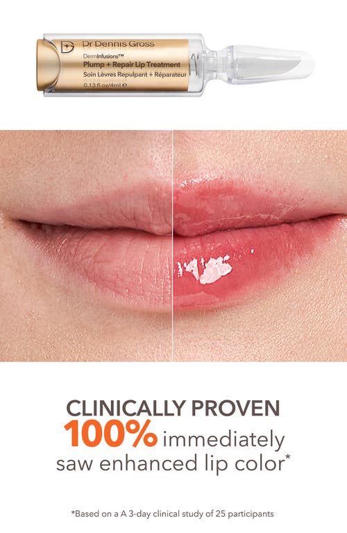 Dr Dennis Gross Skincare Dr. Dennis Gross Skincare Derminfusions™ Plump + Repair Lip Treatment In Transparent