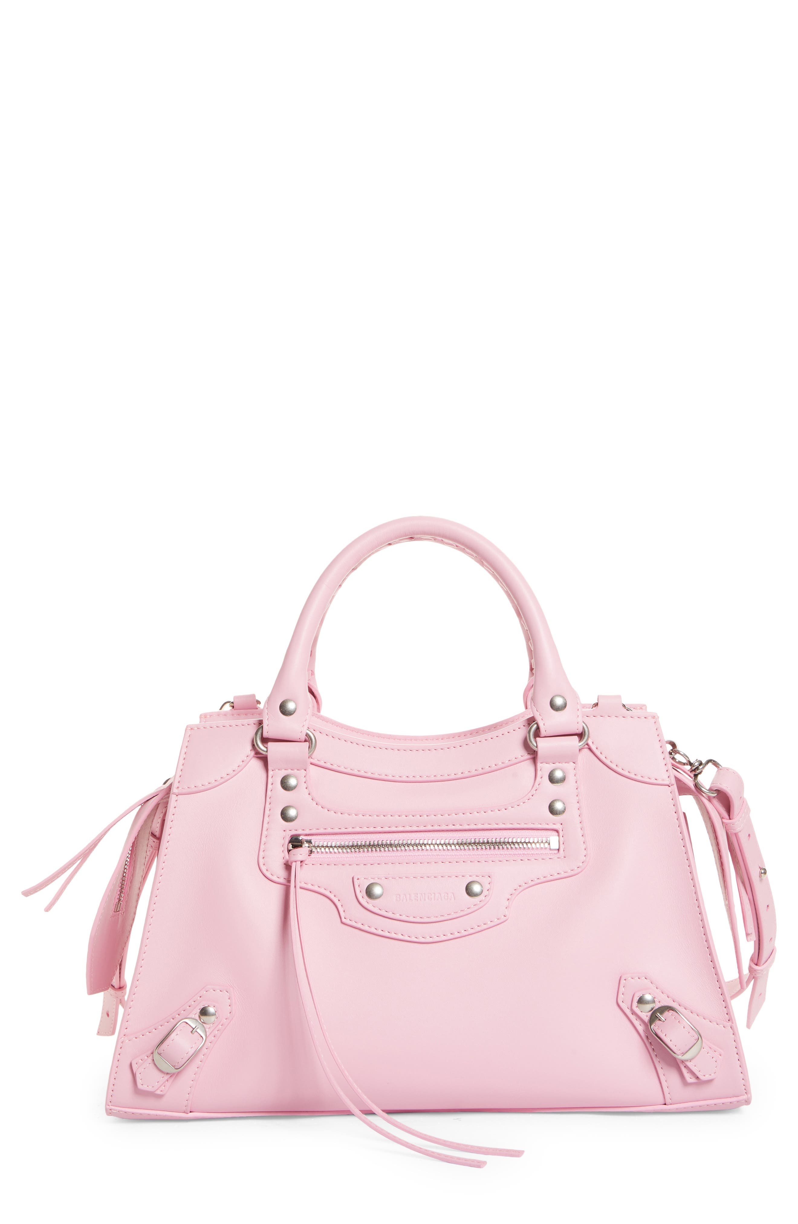 Balenciaga Small Neo Classic City Leather Top Handle Bag, Main, color, 