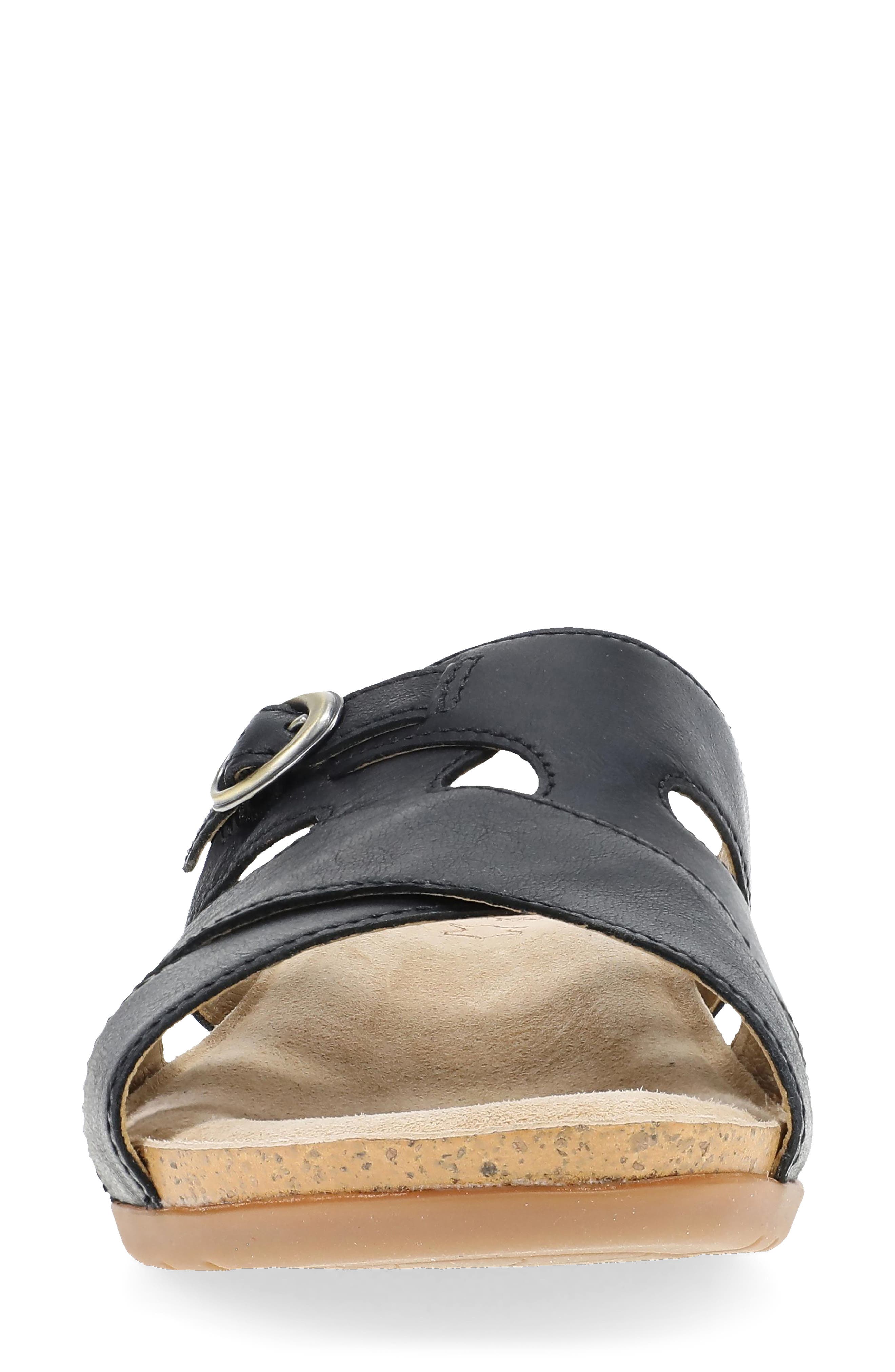 Dansko Regan Slide Sandal, Alternate, color, Black